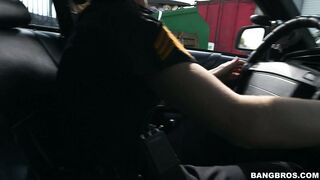 Molly Jane in uniform ordered him to lick her cunt
