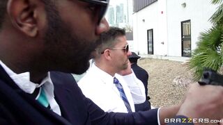 Bridgette B wants to fuck the hostage in the bank