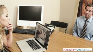 Carter Cruise almost caught masturbating at work