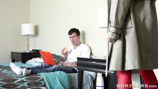 Peta Jensen is changing clothes in front of her lover