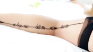 Slutty blonde babe in high heels Sarah Vandella loves to show off