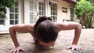 Molly Jane enjoys her morning workout