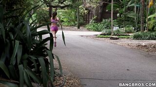 Molly Jane enjoys her morning workout