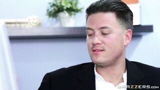 Gigi Allens gives her boss a regular blowjob